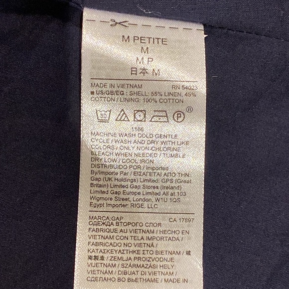 Gap Linen Wrap Ruffle Mini Dress Size M (NWOT) - Picture 5 of 5